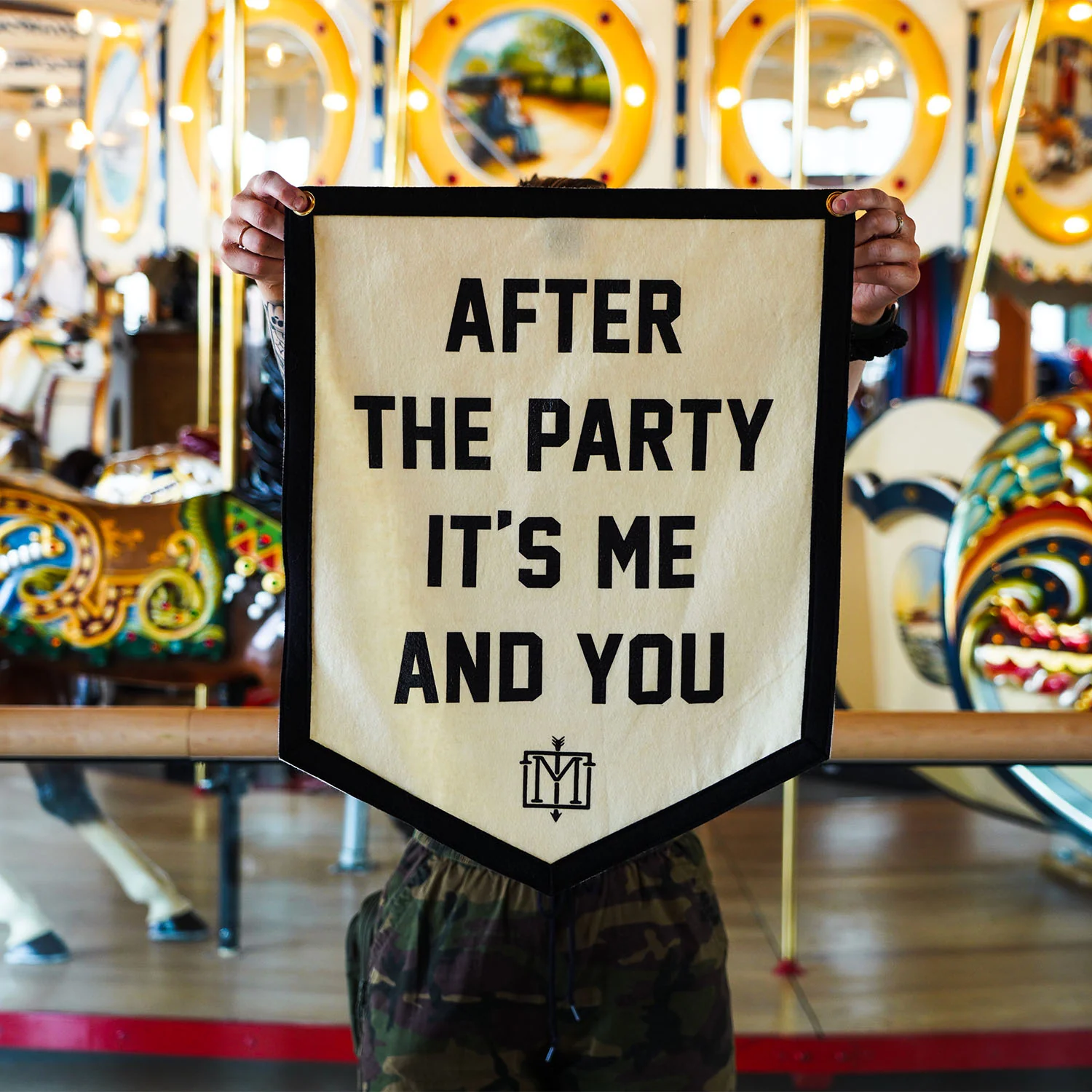 After The Party It's Me and You Camp Flag • The Menzingers x Oxford Pennant - Image 3