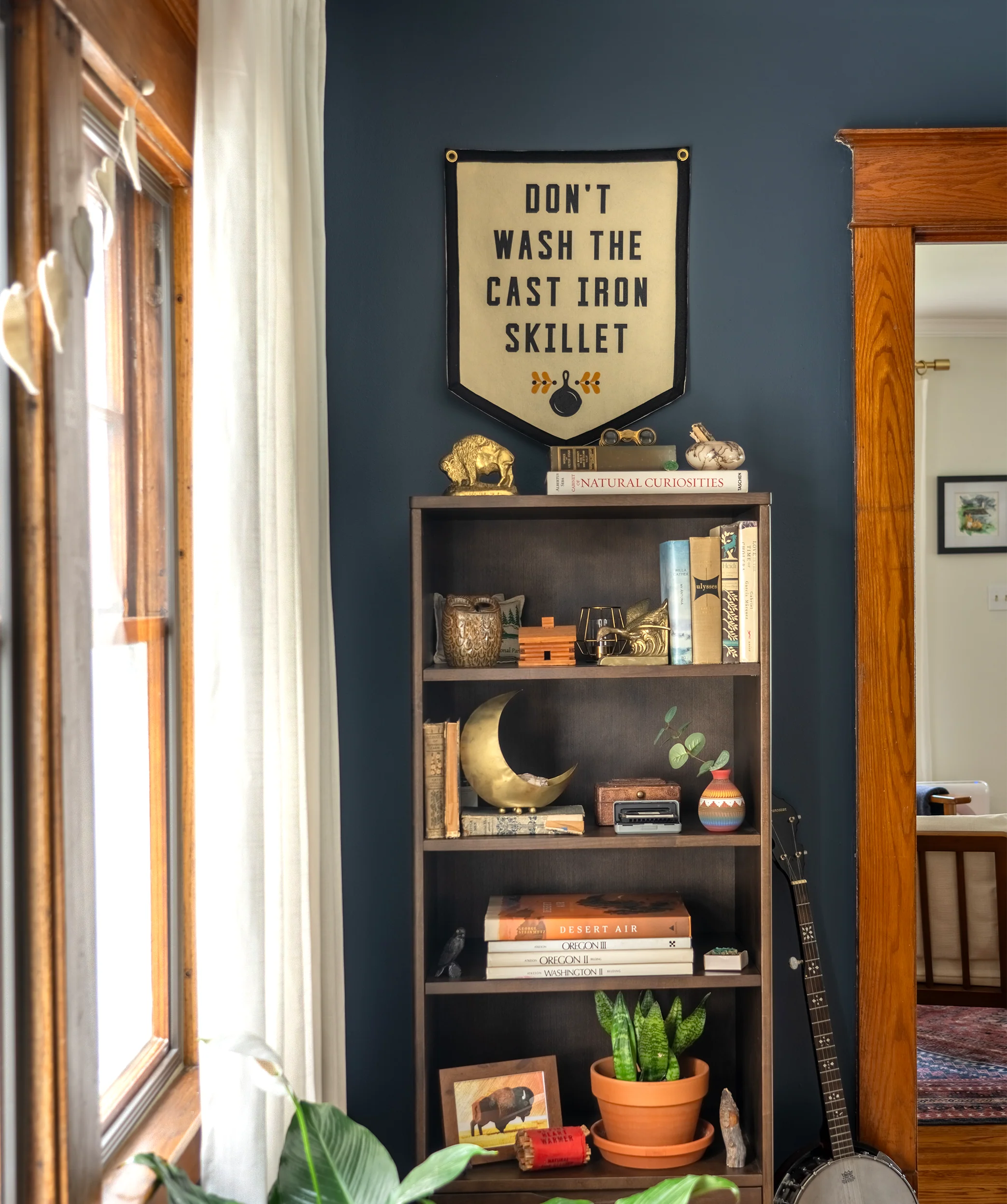 Don't Wash The Cast Iron Skillet Camp Flag • Jason Isbell x Oxford Pennant - Image 2