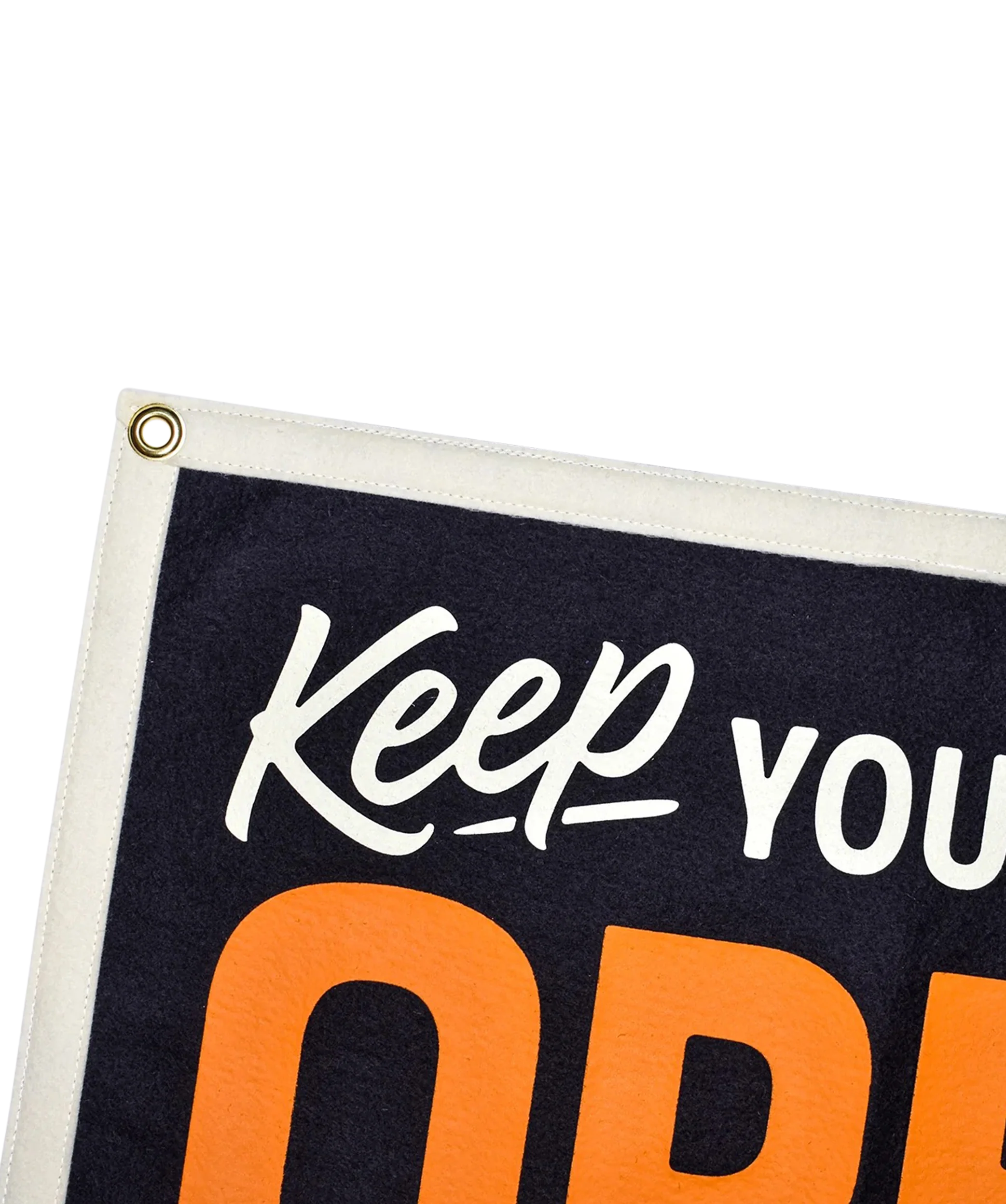 Keep Your Mind Open Camp Flag • Holy Smokes x Oxford Pennant - Image 3