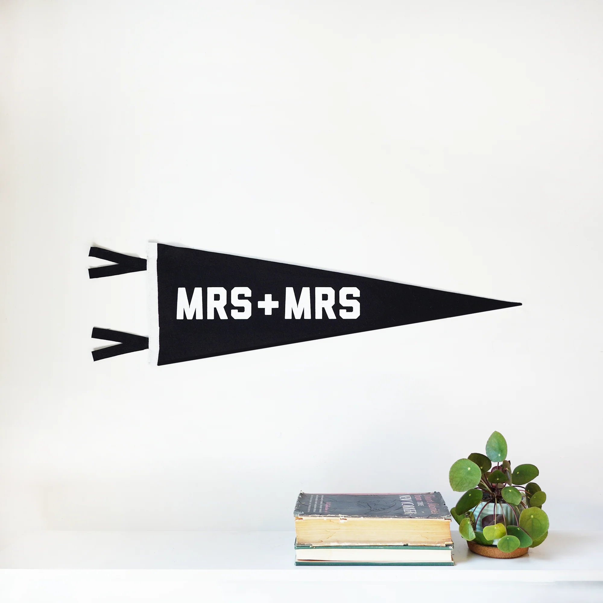 Mrs + Mrs Wedding Pennant - Image 4