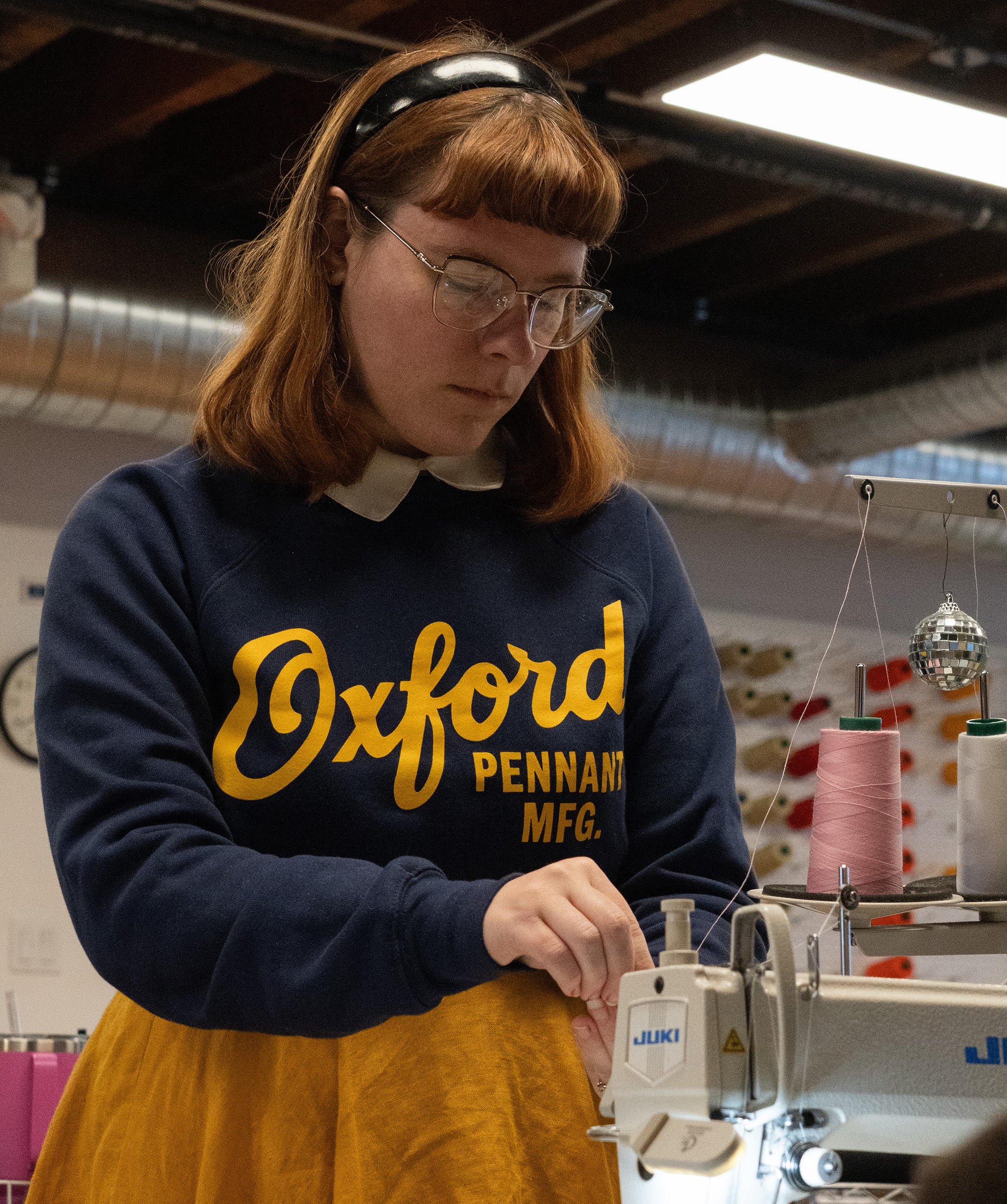 Oxford Pennant Manufacturing Script Shop Crewneck Sweatshirt - Image 4