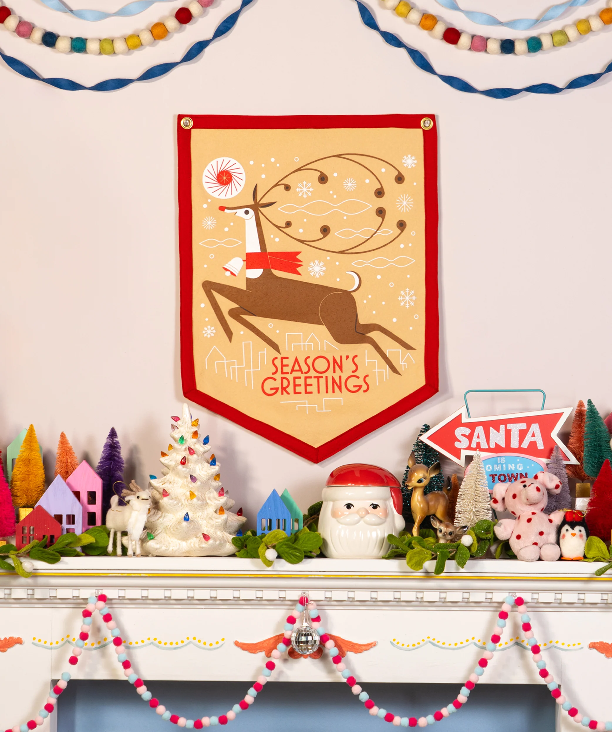 Season's Greetings Camp Flag • Invisible Creature x Oxford Pennant - Image 5