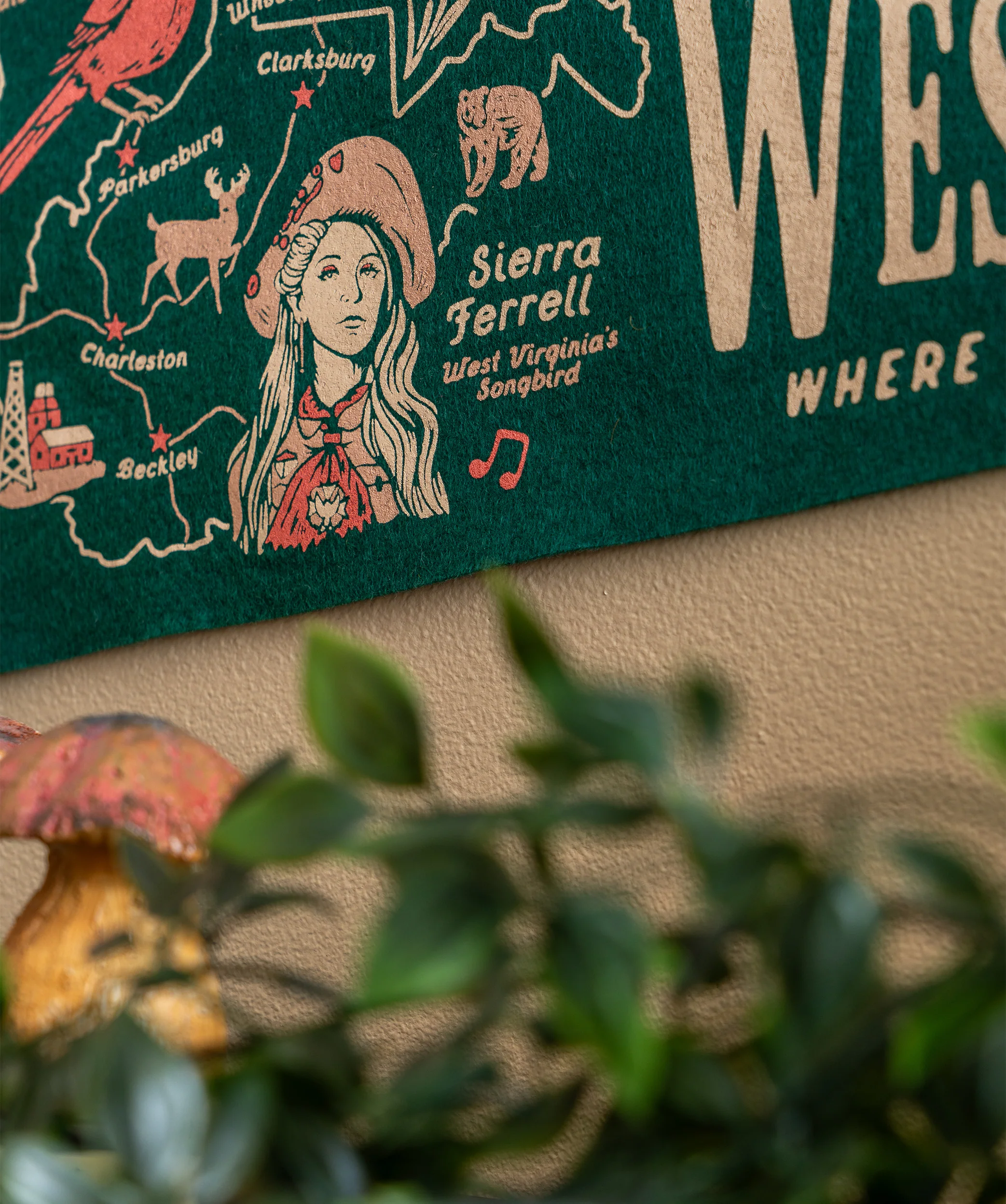 Take Me Back To West Virginia Where My True Love Is Waitin' Pennant  • Sierra Ferrell x Oxford Pennant - Image 6