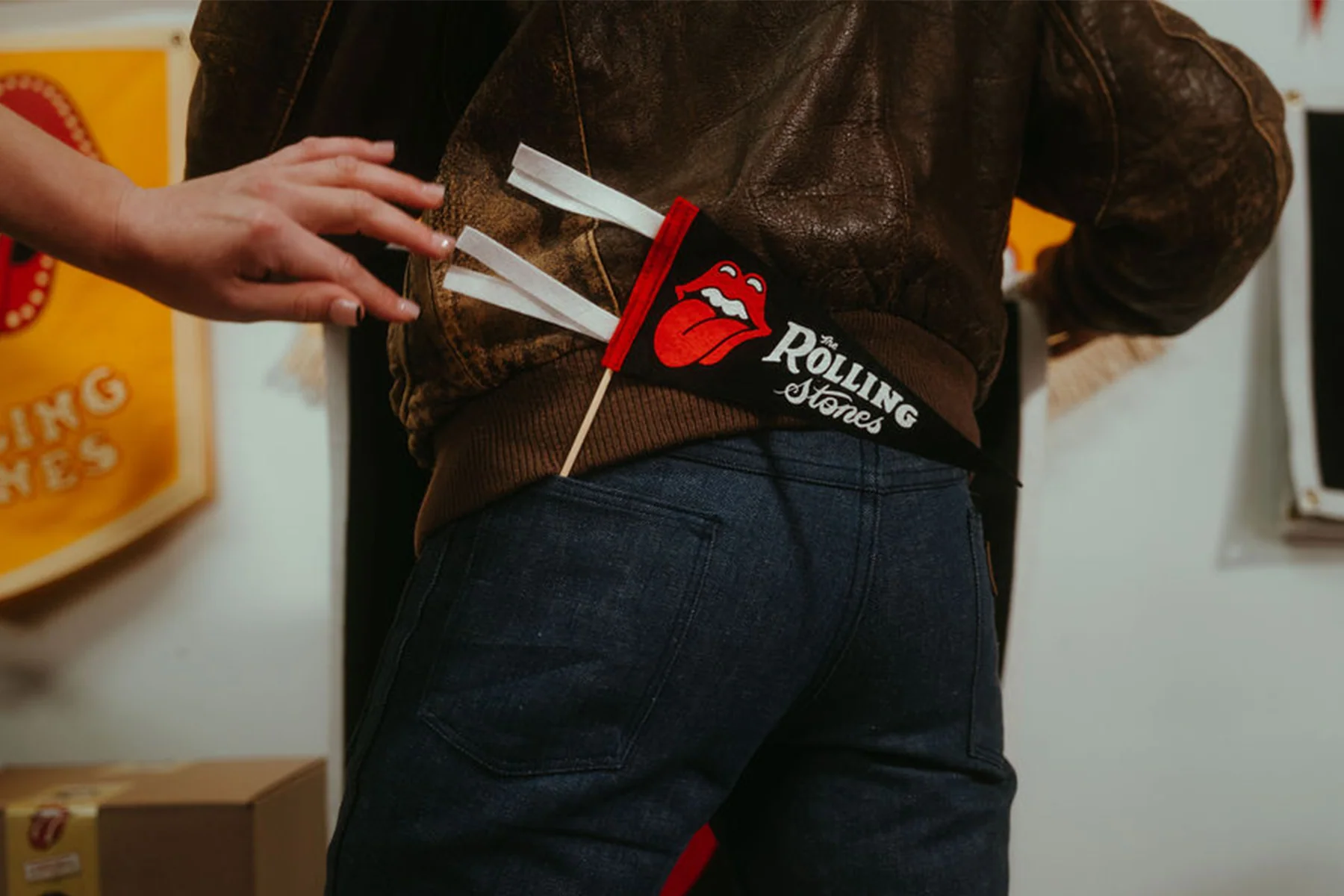 The Rolling Stones Mini Pennant • The Rolling Stones x Oxford Pennant - Image 3