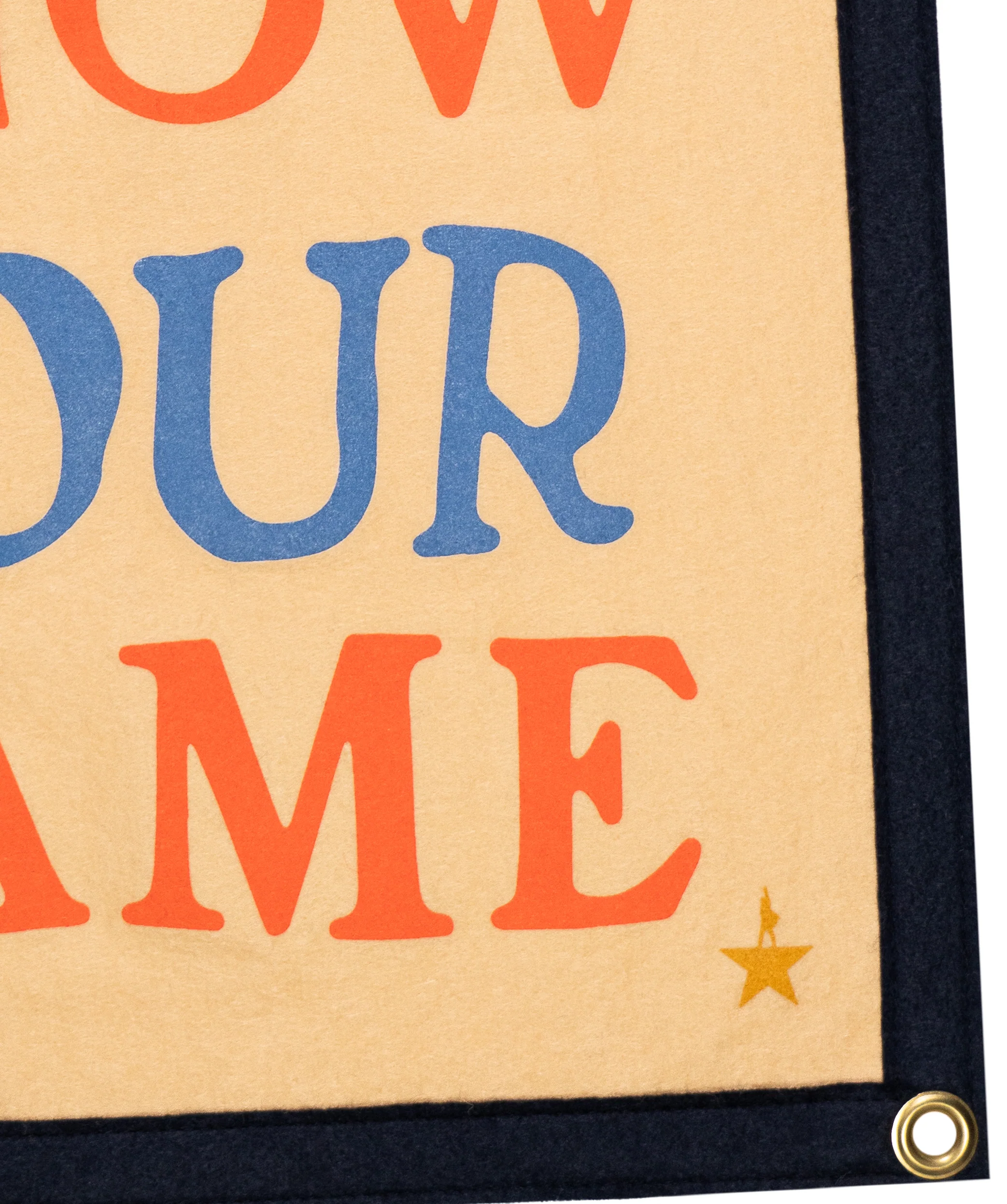 The World Is Gonna Know Your Name Camp Flag • Hamilton x Oxford Pennant - Image 4